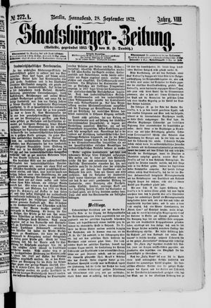 Staatsbürger-Zeitung vom 28.09.1872