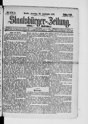 Staatsbürger-Zeitung on Sep 29, 1872