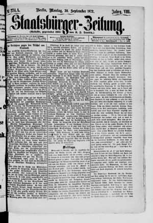 Staatsbürger-Zeitung vom 30.09.1872
