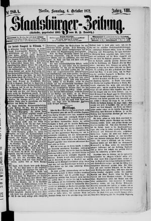 Staatsbürger-Zeitung vom 06.10.1872