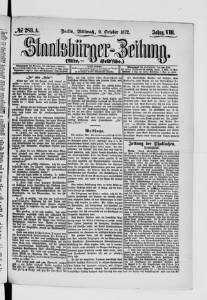 Staatsbürger-Zeitung on Oct 9, 1872