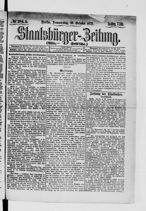 Staatsbürger-Zeitung on Oct 10, 1872