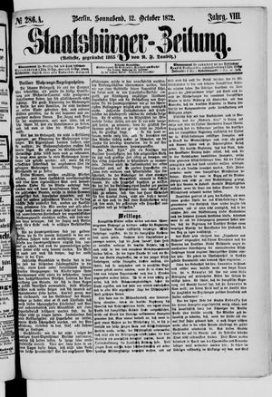 Staatsbürger-Zeitung on Oct 12, 1872