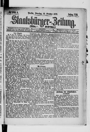 Staatsbürger-Zeitung on Oct 15, 1872
