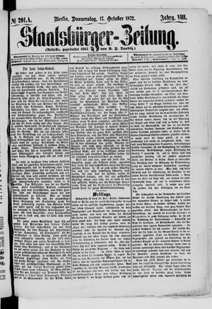 Staatsbürger-Zeitung on Oct 17, 1872