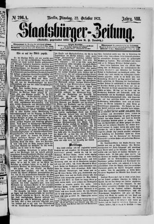 Staatsbürger-Zeitung vom 22.10.1872