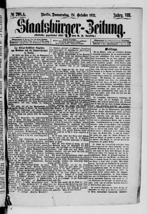 Staatsbürger-Zeitung on Oct 24, 1872