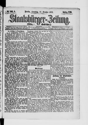 Staatsbürger-Zeitung vom 27.10.1872