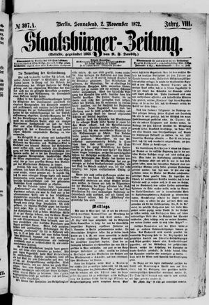 Staatsbürger-Zeitung on Nov 2, 1872