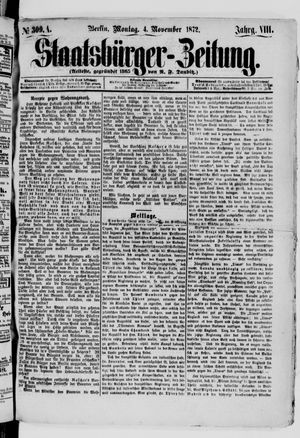 Staatsbürger-Zeitung vom 04.11.1872