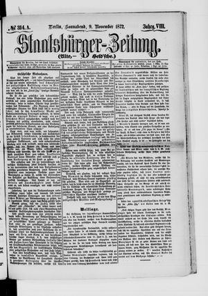 Staatsbürger-Zeitung vom 09.11.1872