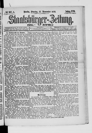 Staatsbürger-Zeitung vom 12.11.1872