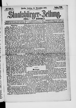 Staatsbürger-Zeitung vom 15.11.1872