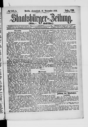 Staatsbürger-Zeitung vom 16.11.1872