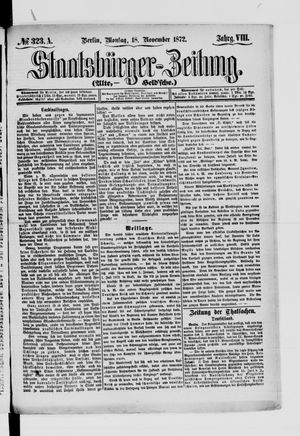Staatsbürger-Zeitung vom 18.11.1872