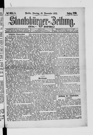 Staatsbürger-Zeitung vom 19.11.1872