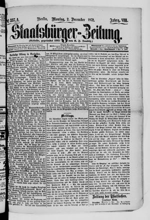 Staatsbürger-Zeitung on Dec 2, 1872