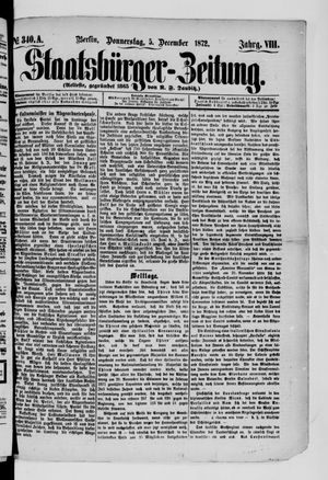 Staatsbürger-Zeitung on Dec 5, 1872