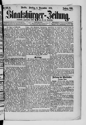 Staatsbürger-Zeitung vom 06.12.1872