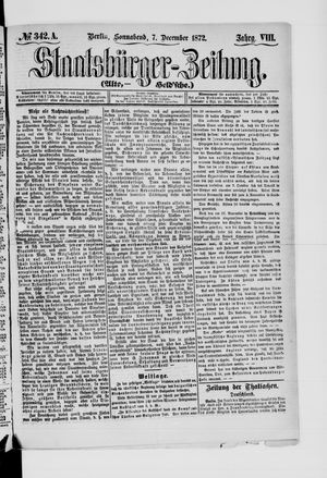 Staatsbürger-Zeitung vom 07.12.1872