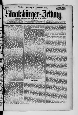 Staatsbürger-Zeitung vom 08.12.1872
