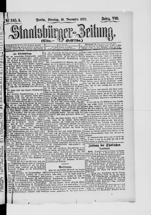 Staatsbürger-Zeitung vom 10.12.1872