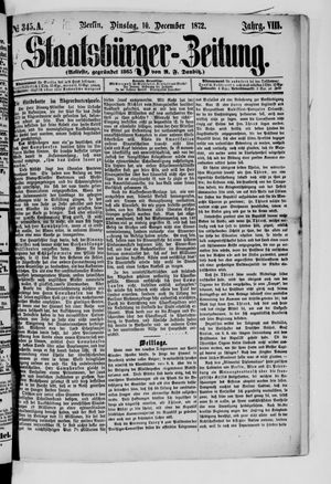 Staatsbürger-Zeitung vom 10.12.1872