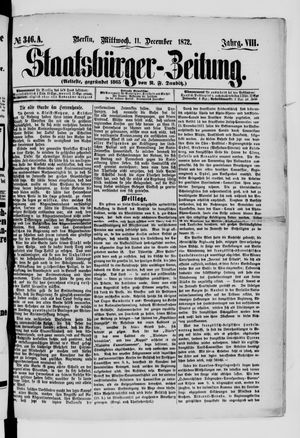 Staatsbürger-Zeitung vom 11.12.1872