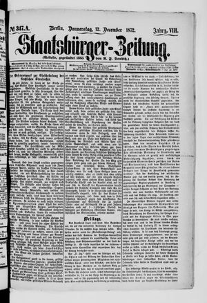 Staatsbürger-Zeitung on Dec 12, 1872