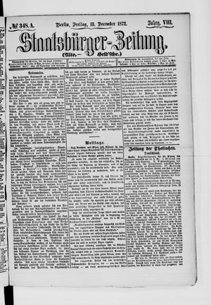 Staatsbürger-Zeitung on Dec 13, 1872