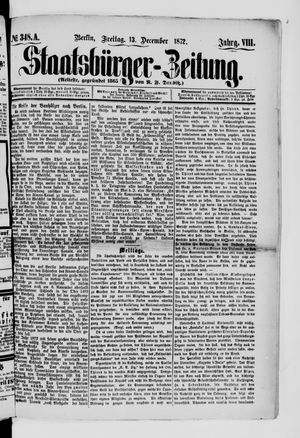 Staatsbürger-Zeitung on Dec 13, 1872