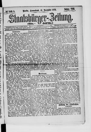 Staatsbürger-Zeitung on Dec 14, 1872