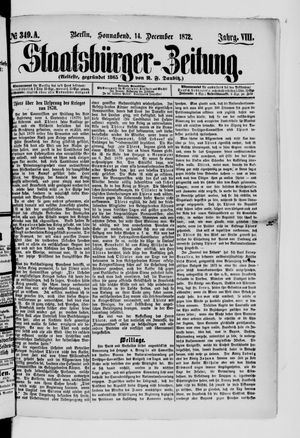 Staatsbürger-Zeitung on Dec 14, 1872