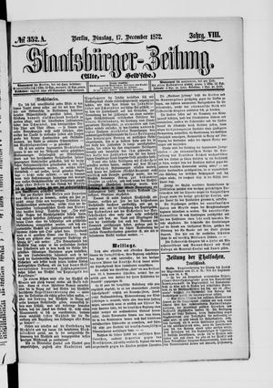 Staatsbürger-Zeitung on Dec 17, 1872