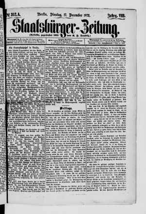 Staatsbürger-Zeitung on Dec 17, 1872