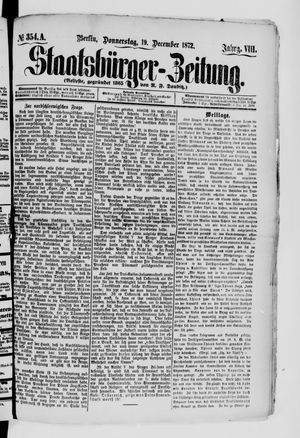 Staatsbürger-Zeitung vom 19.12.1872