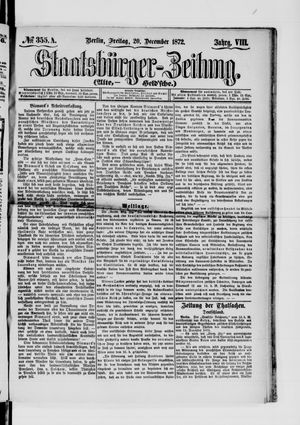 Staatsbürger-Zeitung on Dec 20, 1872