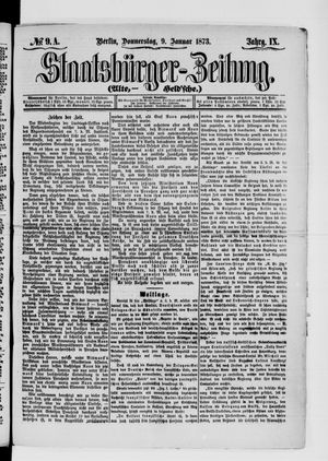 Staatsbürger-Zeitung vom 09.01.1873