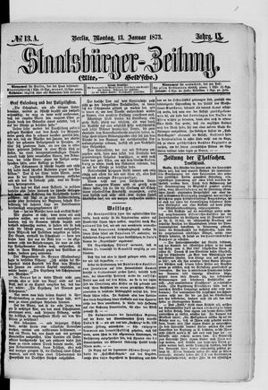Staatsbürger-Zeitung vom 13.01.1873
