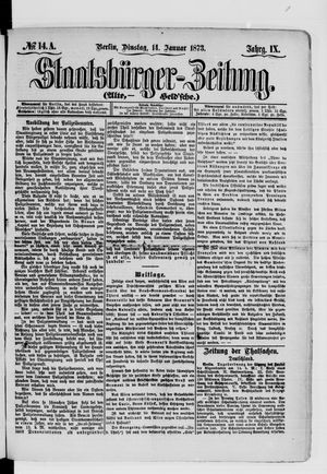 Staatsbürger-Zeitung vom 14.01.1873