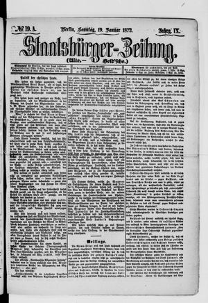 Staatsbürger-Zeitung vom 19.01.1873