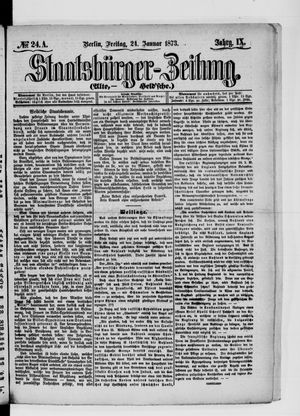 Staatsbürger-Zeitung vom 24.01.1873