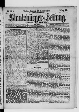 Staatsbürger-Zeitung on Jan 26, 1873