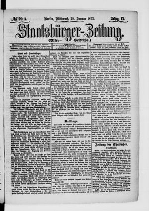Staatsbürger-Zeitung on Jan 29, 1873