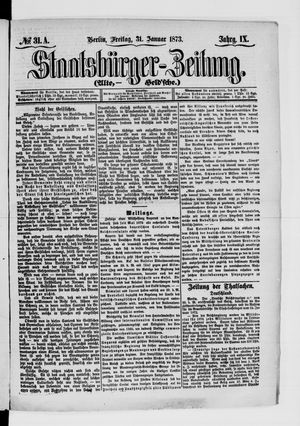 Staatsbürger-Zeitung vom 31.01.1873