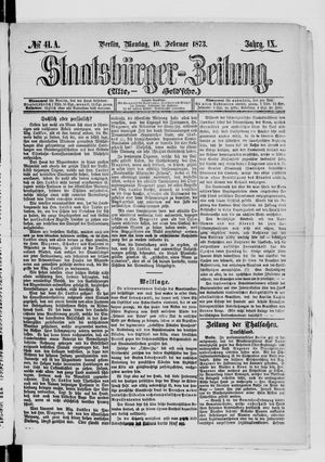 Staatsbürger-Zeitung vom 10.02.1873
