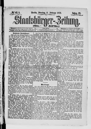 Staatsbürger-Zeitung vom 11.02.1873