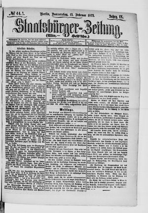 Staatsbürger-Zeitung on Feb 13, 1873