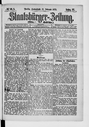Staatsbürger-Zeitung on Feb 15, 1873
