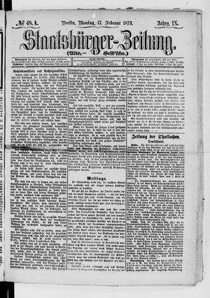 Staatsbürger-Zeitung vom 17.02.1873